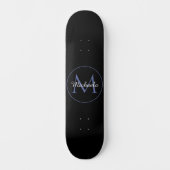 Minimalistischer Kreis moderner Monogramm-Anfangsn Skateboard (Vorderseite)