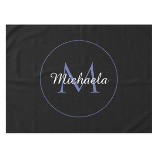 Minimalistischer Kreis moderner Monogramm-Anfangsn Tischdecke