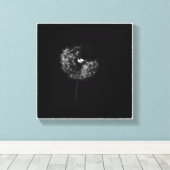Minimalistischer Kronleuchter Gone to Seed Black a Leinwanddruck (Insitu (Holzboden))