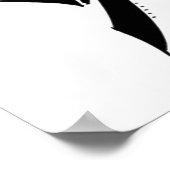 Minimalistischer Kronleuchter Tattoo Poster Print (Ecke)