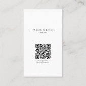 Minimalistischer kundenspezifischer Beruflich Life Visitenkarte (Rückseite)