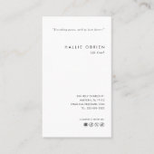 Minimalistischer kundenspezifischer Beruflich Life Visitenkarte (Vorderseite)