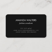 Minimalistischer kursiver Text | Berater Visitenkarte (Rückseite)