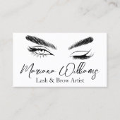 minimalistischer Laser und braun Künstler qr Code Visitenkarte (Vorderseite)