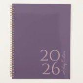 Minimalistischer Lavendel für den persönlichen Mon Planer (Vorderseite)