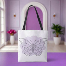 Minimalistischer Lavendel-Schmetterling-Wasserfarb