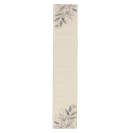 Minimalistischer Leafy Elegance Tischläufer - Neut