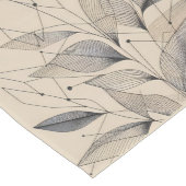Minimalistischer Leafy Elegance Tischläufer - Neut (Ecke)