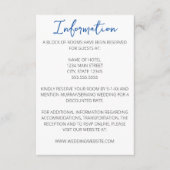 Minimalistischer Leuchtturm Hochzeitskarte Begleitkarte (Vorderseite)