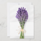 Minimalistischer Lila Muttertag einladen Einladung (Rückseite)