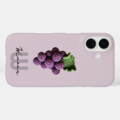 Minimalistischer Lila Oma Chic Crochet Name Case-Mate iPhone Hülle (Rückseite (Horizontal))