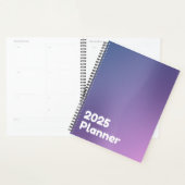 Minimalistischer Lila Verlauf 2025 Planer (Anzeige)