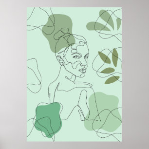 Minimalistischer Line-Art-Poster Poster