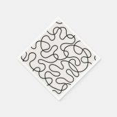 Minimalistischer Linienwebstuhl Serviette (Ecke)