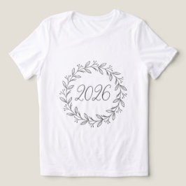 Minimalistischer Lorbeerkranz 2026  Tri-Blend Shirt
