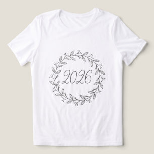 Minimalistischer Lorbeerkranz 2026  Tri-Blend Shirt