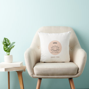 Minimalistischer Lotusblumen-Kissen mit individuel Kissen