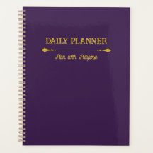 Minimalistischer Loyal Plum Gold Planer