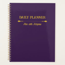 Minimalistischer Loyal Plum Gold Planer
