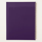 Minimalistischer Loyal Plum Gold Planer (Rückseite)
