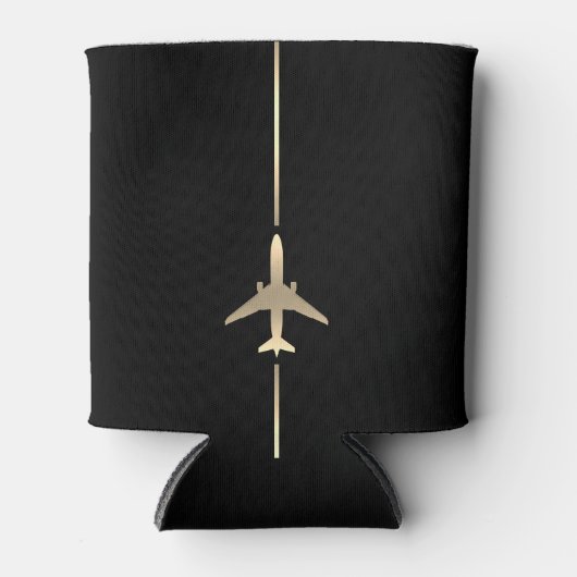 Minimalistischer Luftfahrt-Seltzer kann kühlen Dosenkühler (Vorderseite)