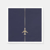 Minimalistischer Luftverkehr - Napkins Serviette (Vorderseite)