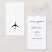 Minimalistischer Luftverkehr Visitenkarte (Vorne/Hinten)