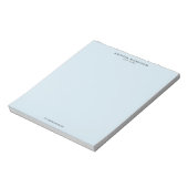 Minimalistischer Luxus Blau Notizblock (Rotiert)