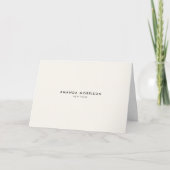Minimalistischer Luxus Elfenbein Blank (Vorderseite)