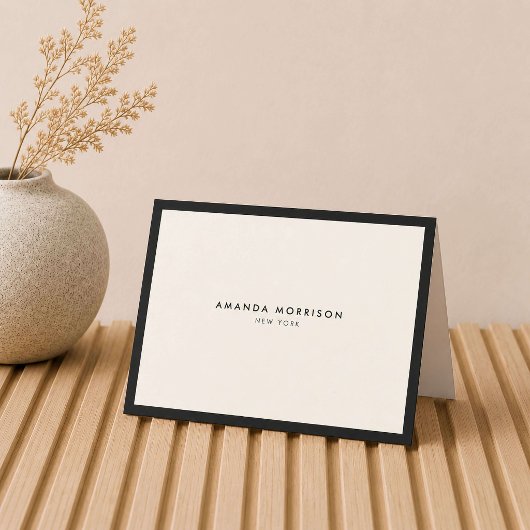 Minimalistischer Luxus Elfenbein gerahmt