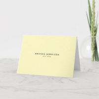 Minimalistischer Luxus Gelber Blanko