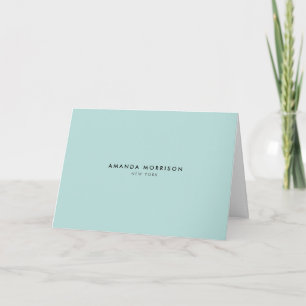 Minimalistischer Luxus Mintgrün Blank