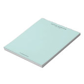 Minimalistischer Luxus-Minz Notizblock (Rotiert)