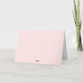Minimalistischer Luxus Rosa Blanko (Rückseite)