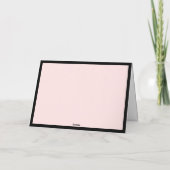 Minimalistischer Luxus Rosa gerahmt (Rückseite)