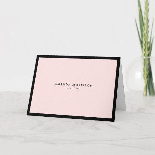 Minimalistischer Luxus Rosa gerahmt (Vorderseite)
