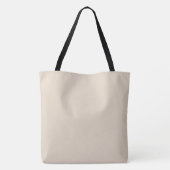 Minimalistischer Luxus Sand-Beige Monogramm Tasche (Rückseite)