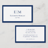 Minimalistischer Luxus Visitenkarte (Vorne/Hinten)