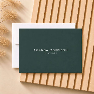 Minimalistischer Luxus Waldgrün Geschenkgutschein