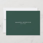 Minimalistischer Luxus Waldgrün Geschenkgutschein (Vorderseite)