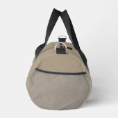 Minimalistischer Luxus Warmes Taupe Monogramm Duffle Bag (Rechts)