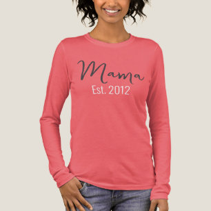 Minimalistischer MAMA-Jahreswechsel Mutterkuchen Tri-Blend Shirt