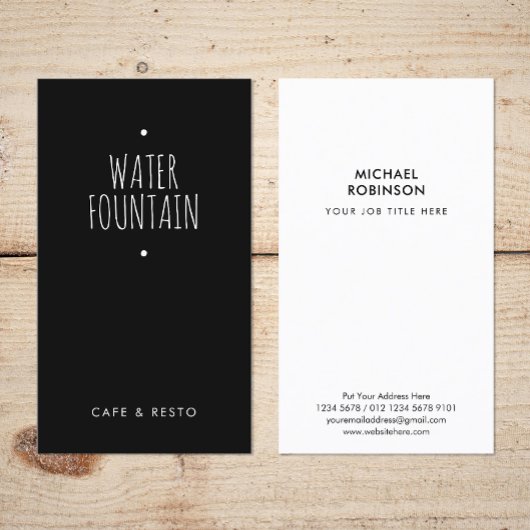 Minimalistischer Markenname | Lässige Handschrift  Visitenkarte