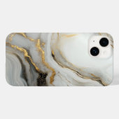 Minimalistischer Marmor - Elegantes und zeitloses Case-Mate iPhone Hülle (Rückseite (Horizontal))