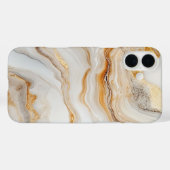 Minimalistischer Marmor - Elegantes und zeitloses Case-Mate iPhone Hülle (Rückseite (Horizontal))