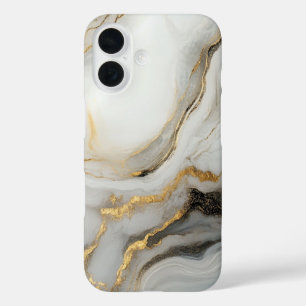 Minimalistischer Marmor - Elegantes und zeitloses  iPhone 16 Hülle