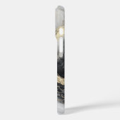 Minimalistischer Marmor - Elegantes und zeitloses Case-Mate iPhone Hülle (Rückseite / Links)