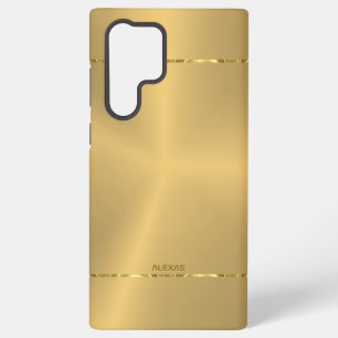 Minimalistischer metallischer goldener Hintergrund Samsung Galaxy Hülle