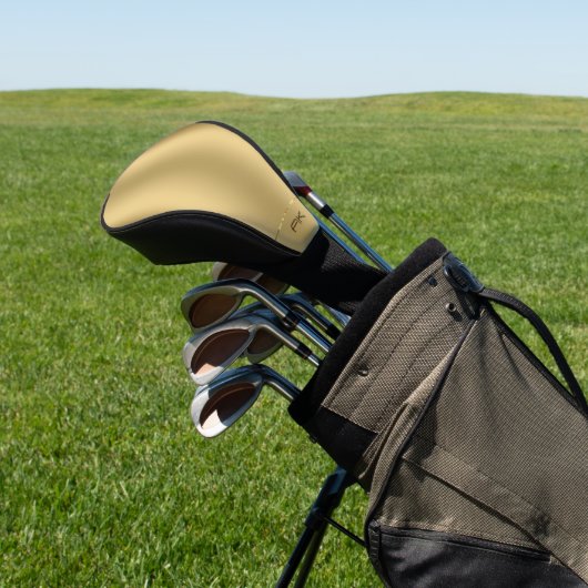Minimalistischer metallischer Hintergrund Case-Mat Golf Headcover (In SItu)