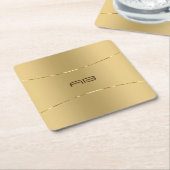 Minimalistischer metallischer Hintergrund Rechteckiger Pappuntersetzer (angewinkelt)